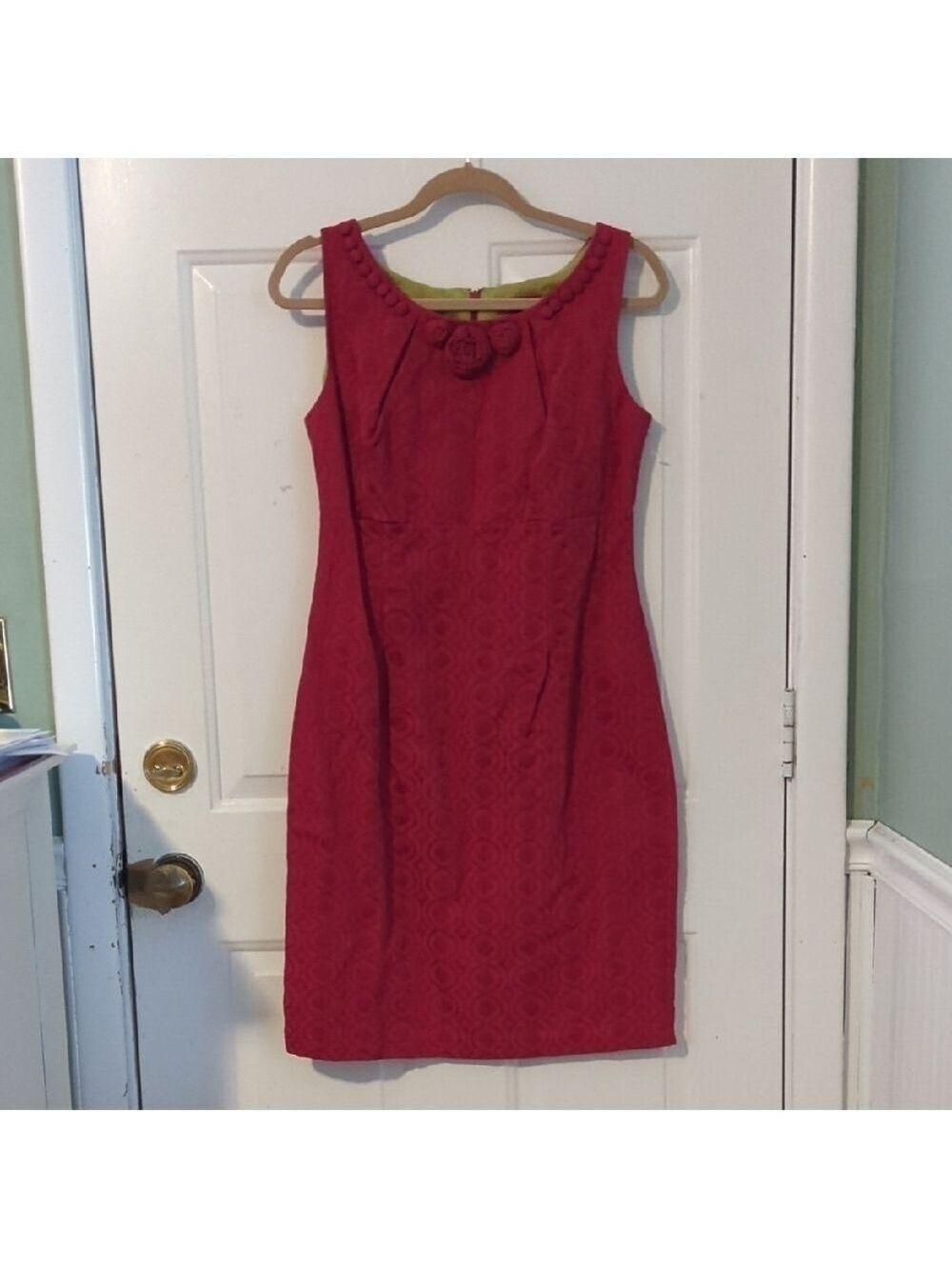 NWT Sangria Pink Dress Size 10 Sleeveless Wedding Cocktail
